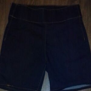 Women's Black Denim Shorts